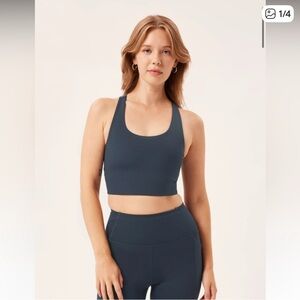 Girlfriend collective SET | M-top + S-Bottom Navy Blue